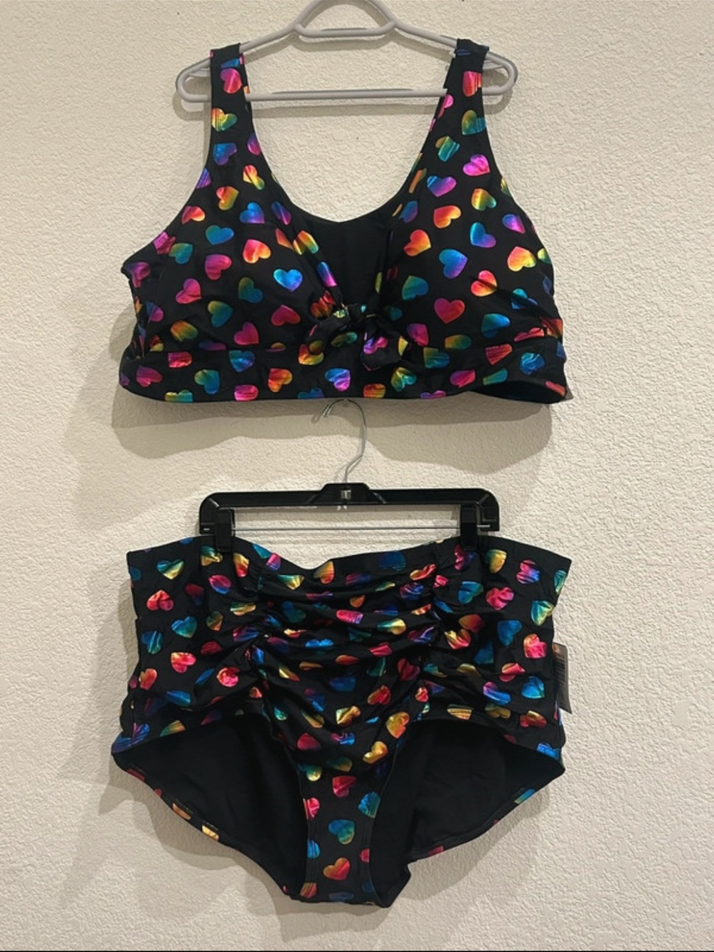 torrid Black Kids Two-Piece Costume with Multicolor Heart Print 5 - 5X -28